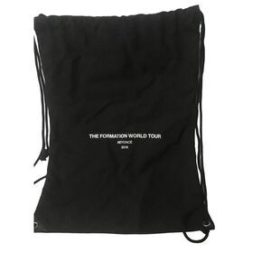 Beyoncé The‎ Formation World Tour 2016 Drawstring Bag Black Cotton Backpack
